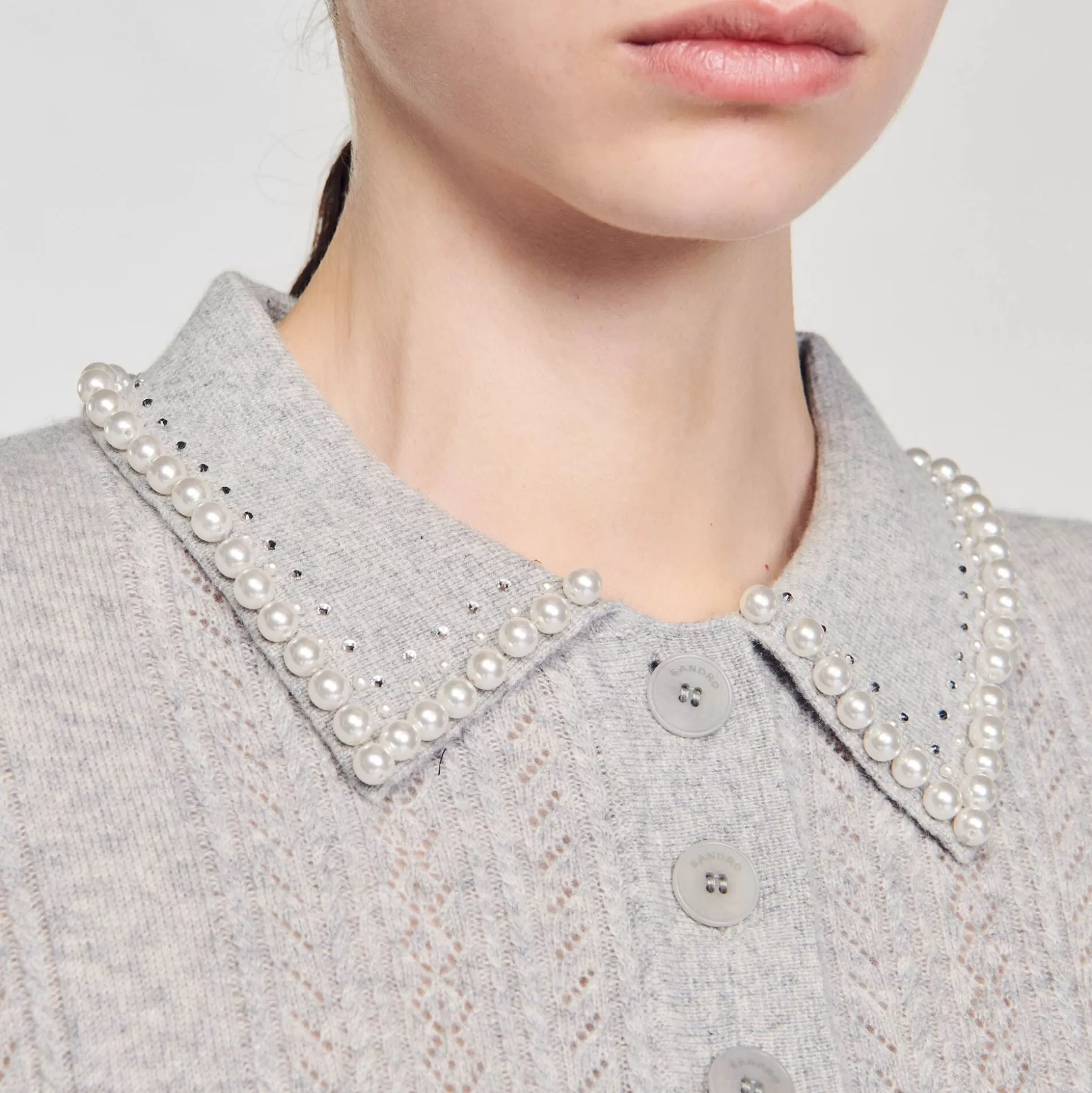 Mujer Sandro Paris Jerseys & Cárdigans<Jersey Corto Tipo Polo