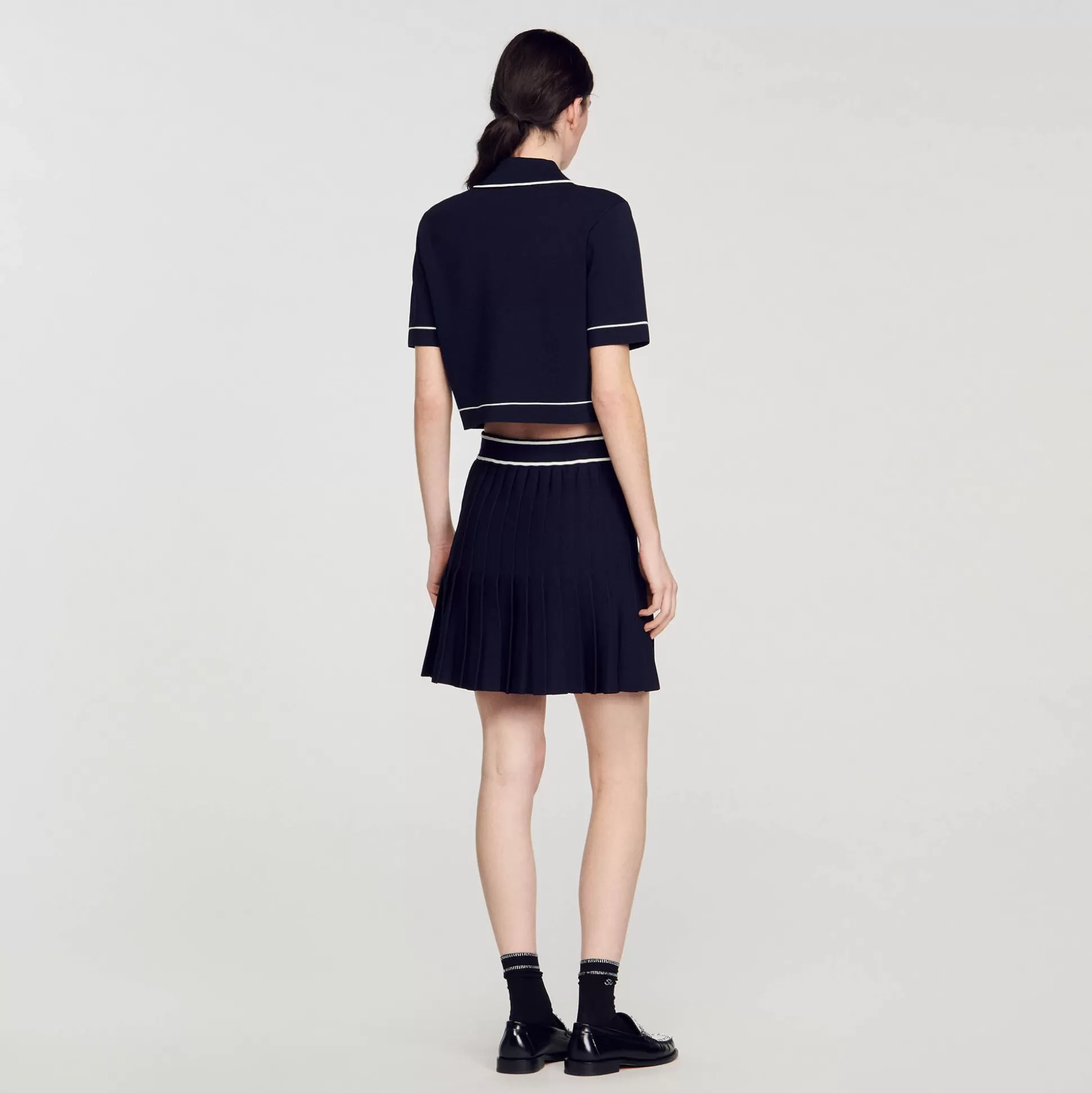 Mujer Sandro Paris Jerseys & Cárdigans<Jersey Corto Tipo Polo